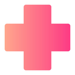 hospital gradient icon