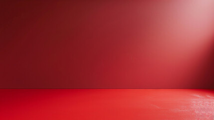 Obraz premium Red room with wall.