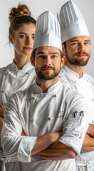 Diverse group of chefs
