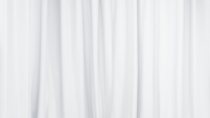 Fototapeta premium minimal abstract white background with smooth curve, flowing satin waves for backdrop design for product or text over backdrop design. 3d render illustration