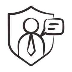 Obraz premium Security Consultant Icon