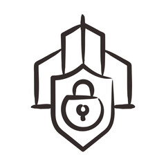 Obraz premium Secure Premises Icon