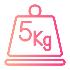 kettlebell gradient icon