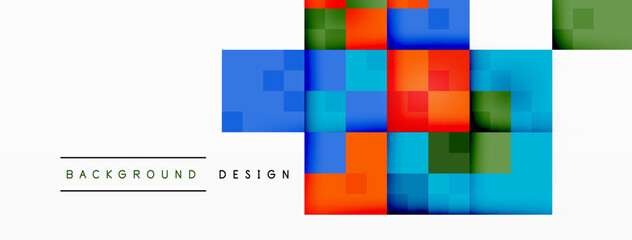 Dynamic colorful squares background. Vector Illustration For Wallpaper, Banner, Background, Card, Book Illustration, landing page
