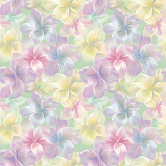 Obraz premium Floral variety color, form natural, seamless fabric pattern.