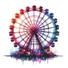 ferris wheel at night