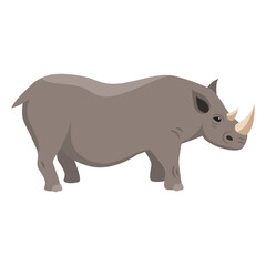 rhino animal side view