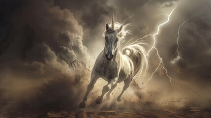 unicorn with lightning 