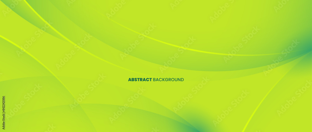 Aufkleber green abstract background with subtle color gradations and shadowy curved lines.