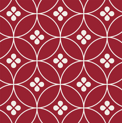 Fototapeta premium Japanese-inspired pattern vector background.