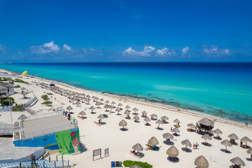 Obraz premium Aerial view of Cancun Hotel Zone