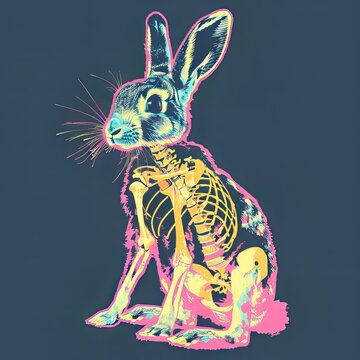 skeleton of rabbit bunny