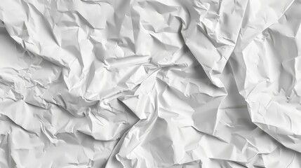 Obraz premium white crumpled paper texture
