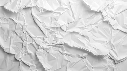 Obraz premium white crumpled paper texture