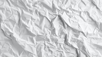 white crumpled paper texture