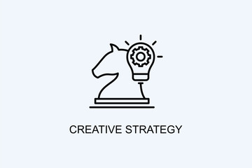 Creative Strategy Vector Icon Or Logo Illustration