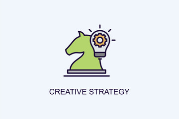 Creative Strategy Vector Icon Or Logo Illustration