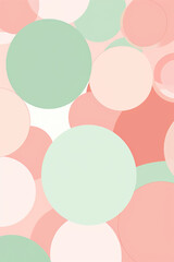 pastel circles on a white background, creating a modern and minimalistic design. Ideal for backgrounds, presentations, and decor.