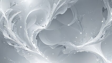 Abstract Silver Swirls
