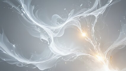 Abstract White Smoke Light on Grey Background