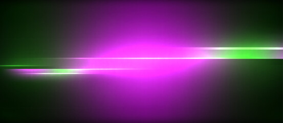 Neon dynamic diagonal light rays background. Techno digital geometric concept design for wallpaper, banner, presentation, background