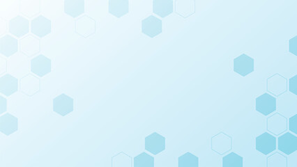 Abstract medical background with hexagonal structure shapes
