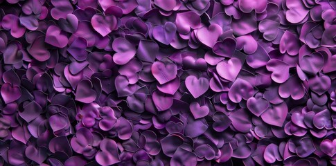 Obraz premium Vibrant Purple and Magenta Petals. Botanical Symmetry concept