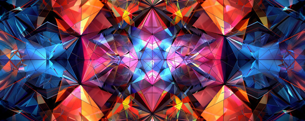 Mesmerizing display of geometric abstraction in seamless background