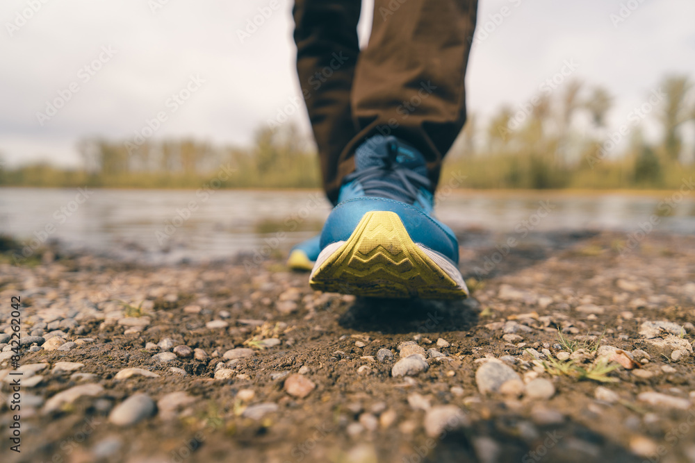 Canvas Prints Foot steps in the countryside 