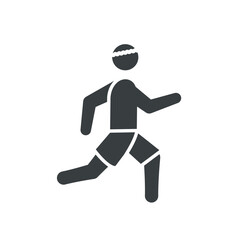 running man pictogram icon