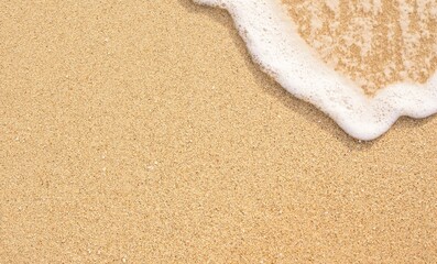 Sandy beach, top view 