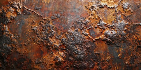 Textured Wood and Soil with Metallic Accents