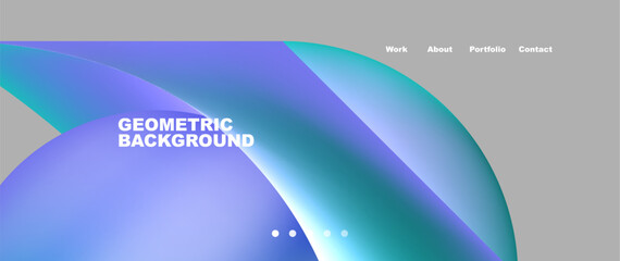 Dynamic flowing shapes concept design composition. Vector Illustration For Wallpaper, Banner, Background, Card, Book Illustration, landing page