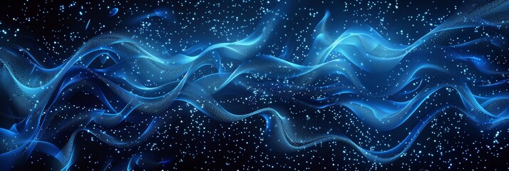 Abstract digital background with dark blue and black color,