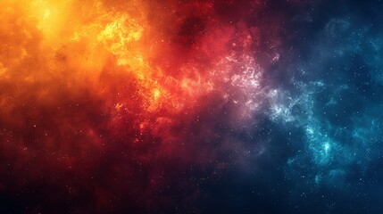 Naklejka premium Retro Summer Hues: Grainy Teal-Orange-Red-Blue Background