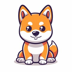 Fototapeta premium Cute shiba inu dog
