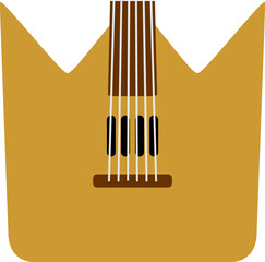 Guitar String Music Instrument Letter Alphabet Vector Element 