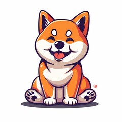 Cute shiba inu dog