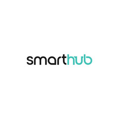 smart hub design vector logo