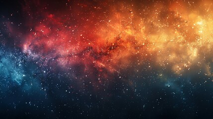 Fototapeta premium Nostalgic Summer Palette: Teal-Orange-Red-Blue Banner Design