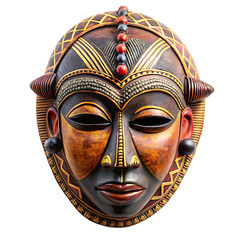 african mask on transparent background
