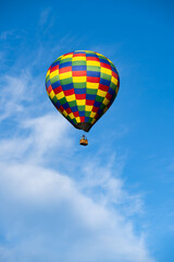 Colorful hot air ballon and sky