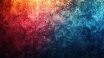 Fototapeta premium Sizzling Summer Spectrum: Teal-Orange-Red-Blue Noise Design