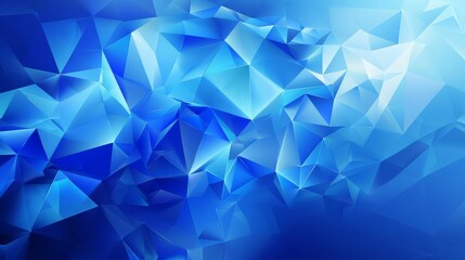 Abstract polygonal blue background