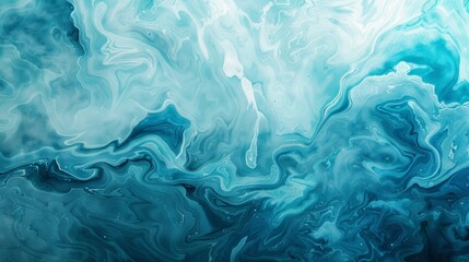 Abstract background with blue and turquoise waves,