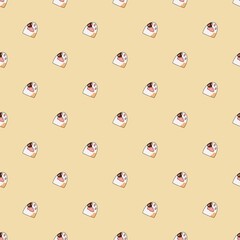 Seamless cute cat paw pattern 