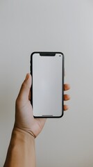 businessman holding phone