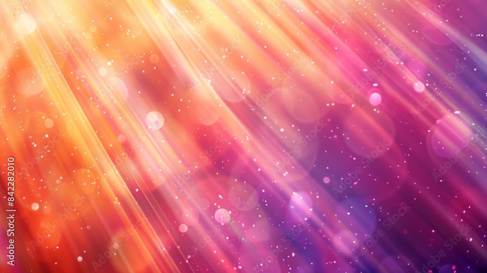 Poster abstract background with blurred light rays and glow in the style of iridescent opalescence,