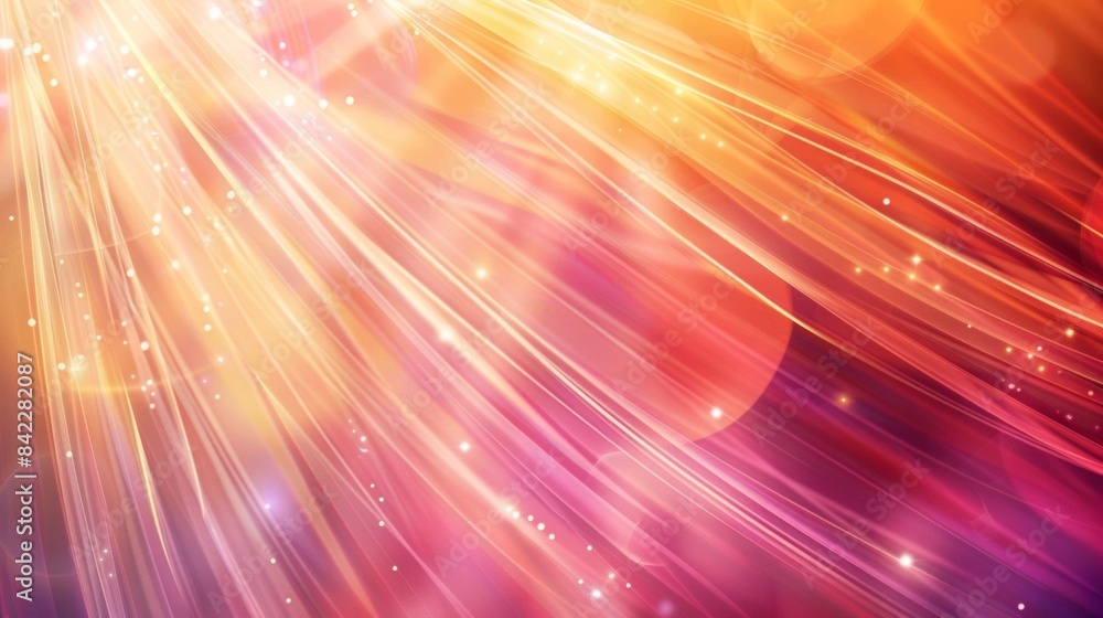 Poster abstract background with blurred light rays and glow in the style of iridescent opalescence,