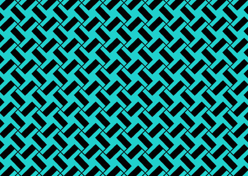 bule and Black Geometric Pattern